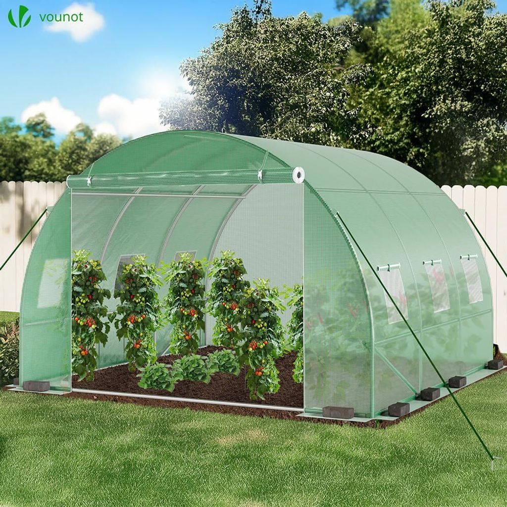 VOUNOT® Gewächshaus Foliengewächshaus Winterfest Produktbild 2