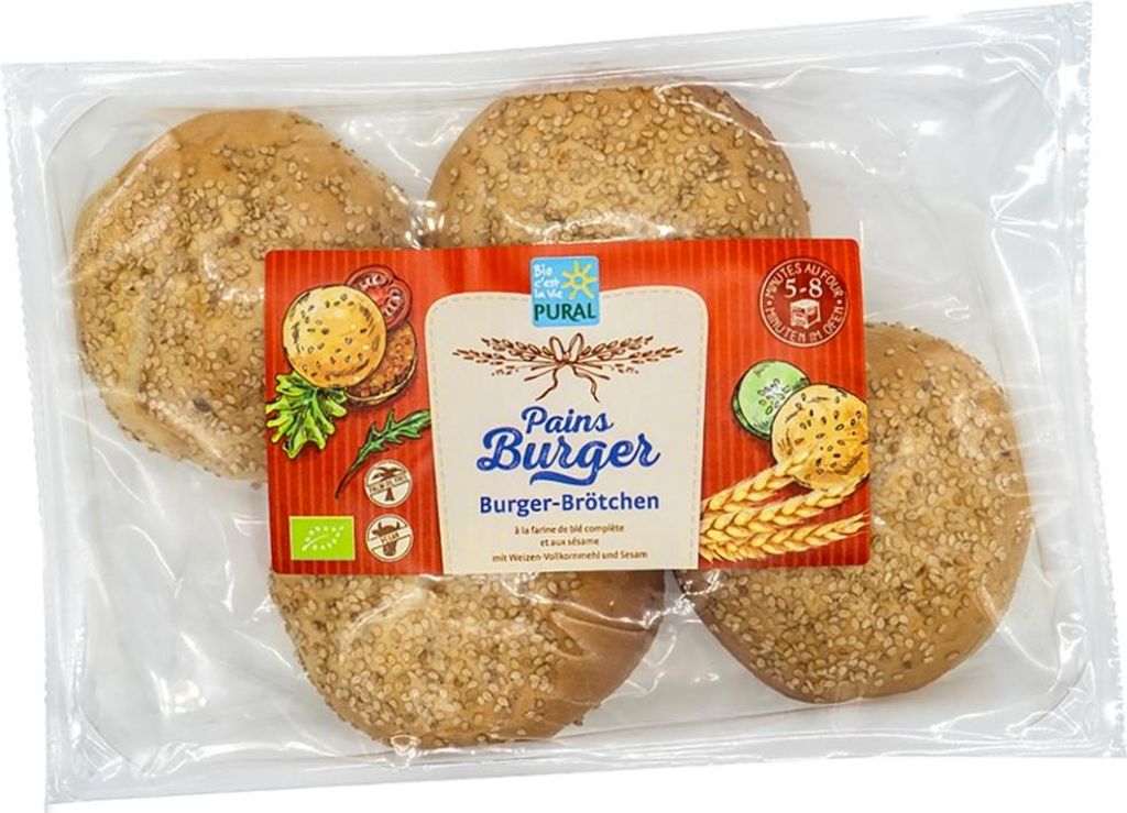 Bułka hamburgerowa 4 sztuki x60g Zdjęcie produktu 