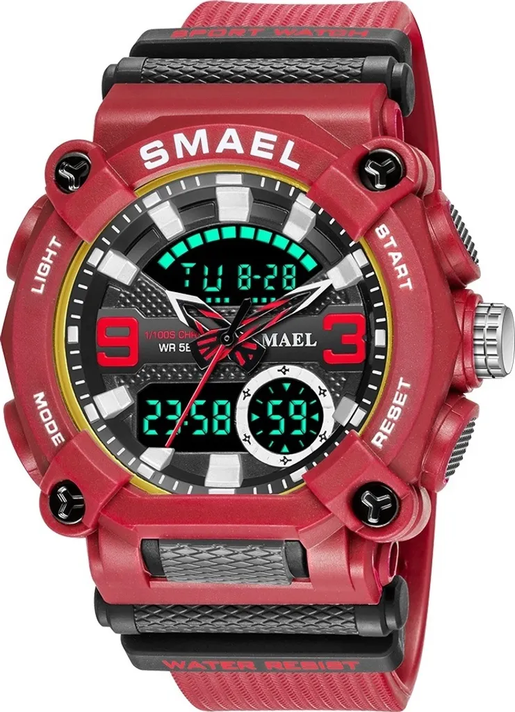 Orologio Sportivo SMAEL FOX Rosso - Resistente e Multifunzionale KP14154