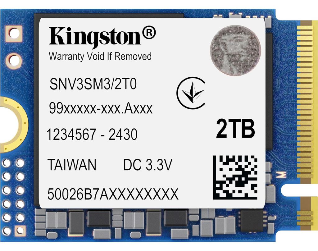 Kingston NV3 - SSD - 2 TB - interný - M.2 2230 - PCIe 4.0 Obrázok produktu 