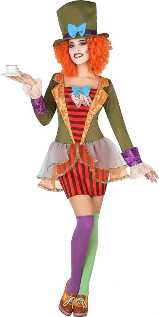 Dámsky kostým Mad Hatter farebný Obrázok produktu 1