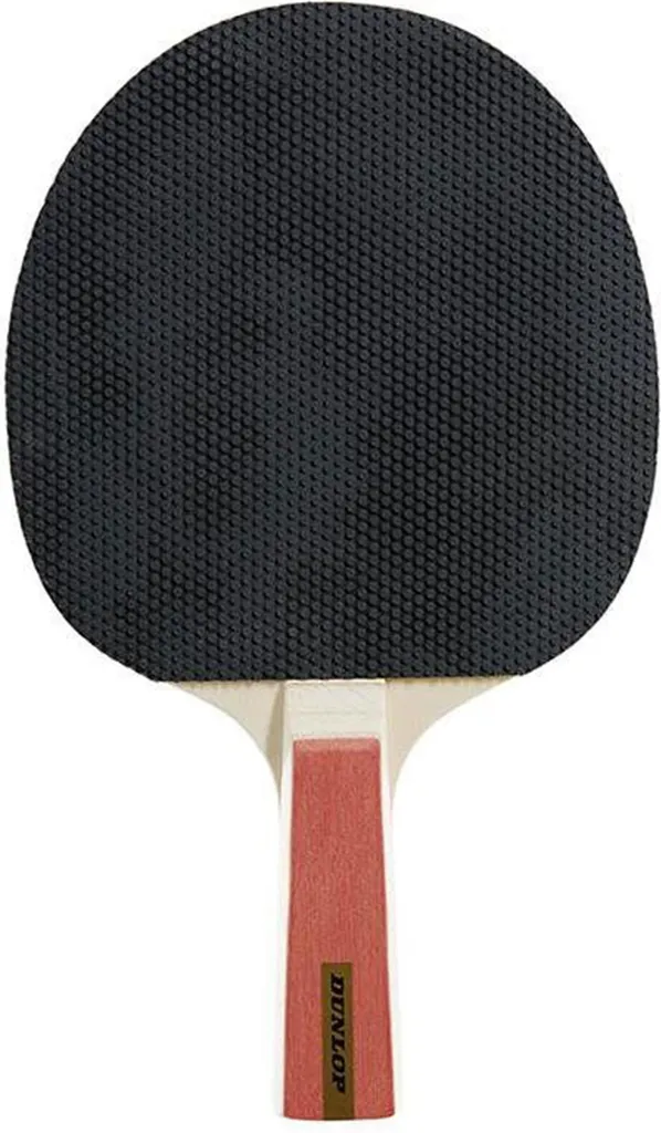 Raquettes de ping-pong Dunlop Nitro avec revêtement ITTF noir et rouge