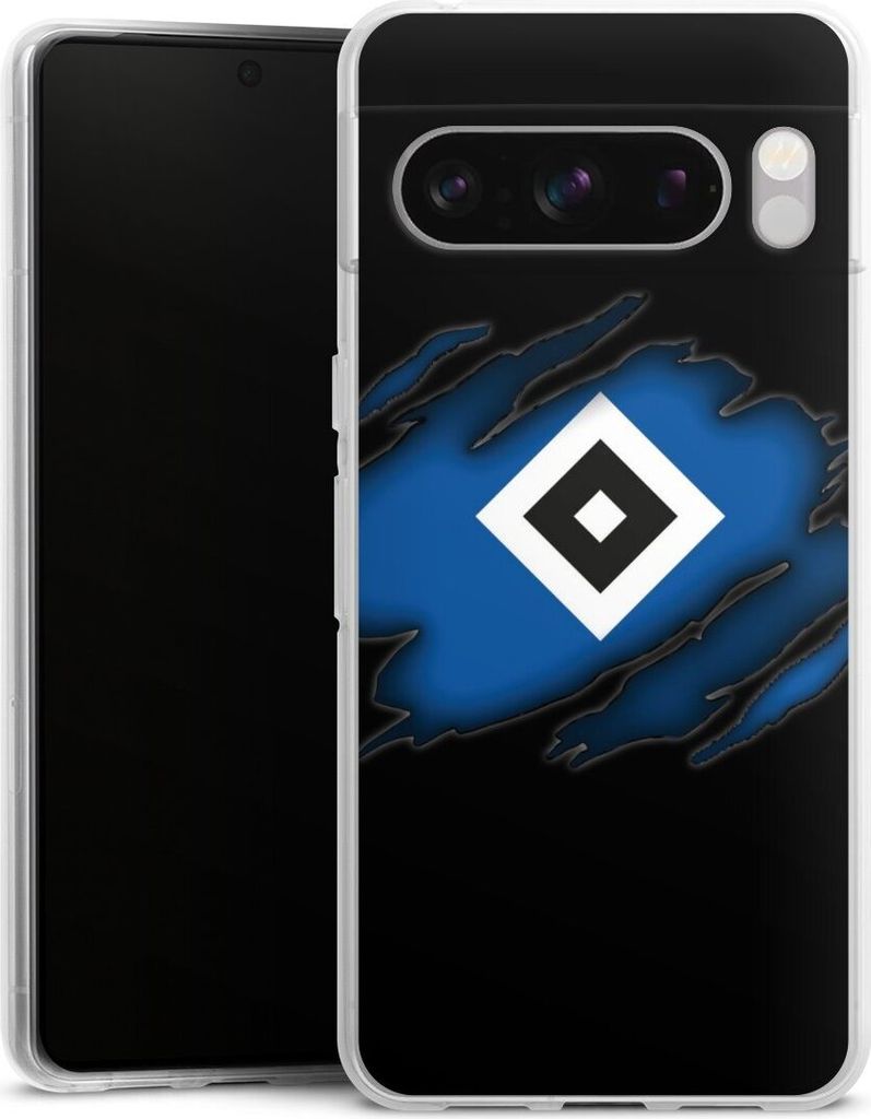 DeinDesign Handyhülle für Google Pixel 8 Pro Silikon Hülle Case Smartphone Schutzhülle HSV Hamburger SV Offizielles Lizenzprodukt