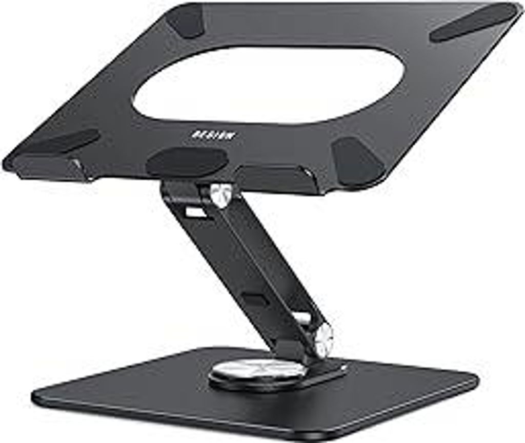 BESIGN LSX7 Laptop ständer mit 360 Drehbarer Basis, Verstellbarer ergonomischer Notebook-Ständer, Laptop ständer kompatibel mit 10-15.6 Laptops ...