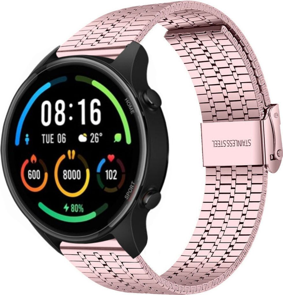 Strap-it Edelstahlarmband - Kompatibel mit Xiaomi Mi Watch Armband Ersatzarmband Edelstahl - Verstellbarer Verschluss - Hochwertiges Material - fü...