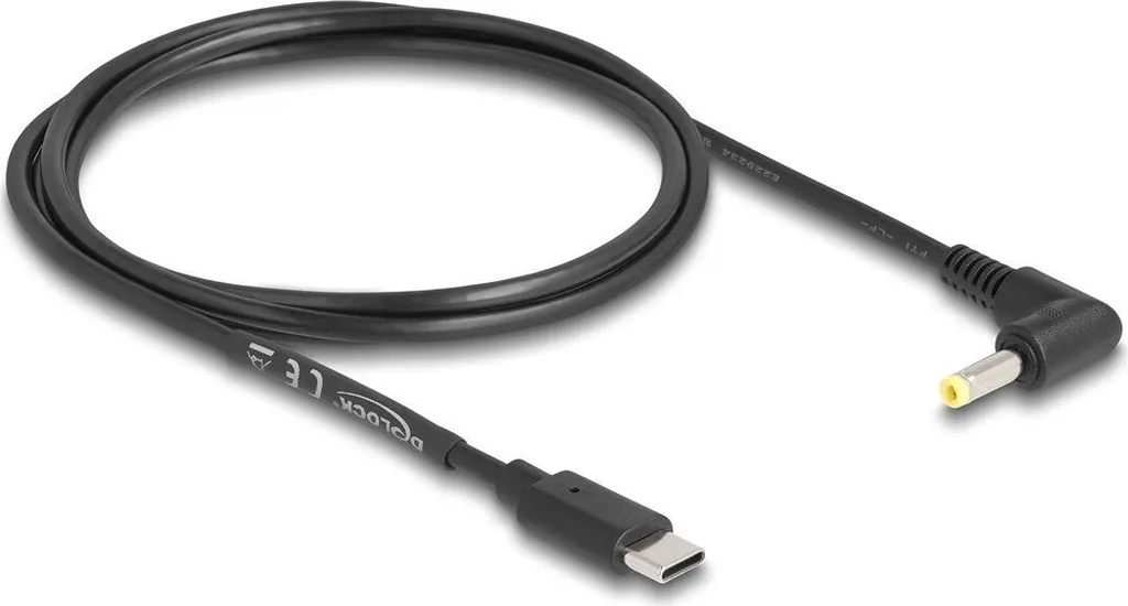Cavo Delock USB-C per Alimentazione DC 4.0x1.7mm | Angolato 1.5m 5V