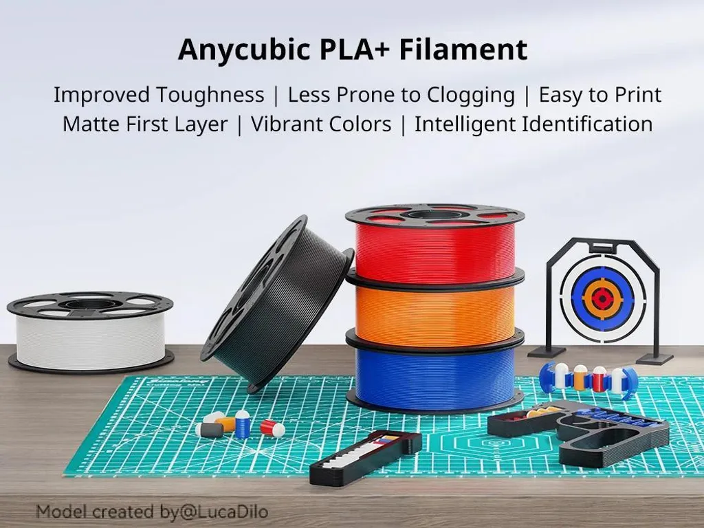 Filament PLA 1,75 mm Orange avec Extrusion Stable et Haute Précision