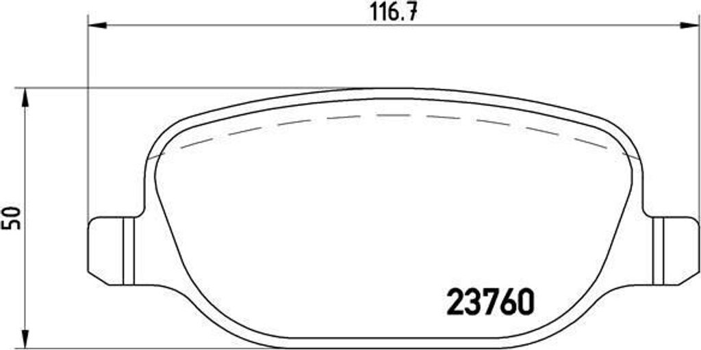 BREMBO P 23 109 - OE 77363579 Bremsbeläge für 159 (939), Brera (939), Spider (939)