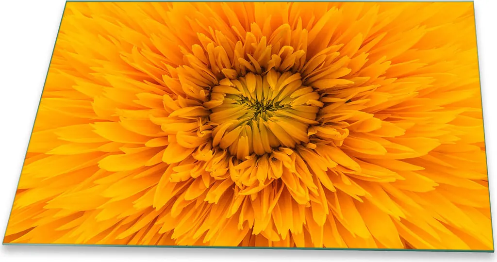 Copertura Piano Cottura 80x52 Vetro Giallo - Protezione e Alzatina