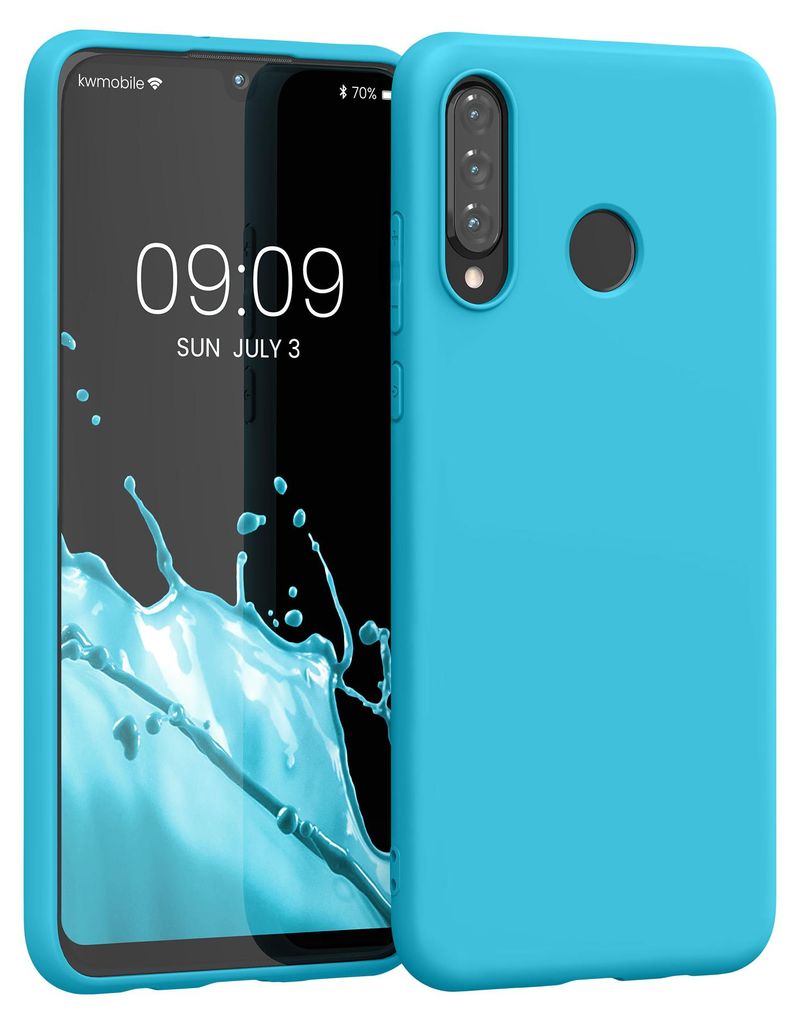 kwmobile Handyhülle für Huawei P30 Lite Hülle - TPU Case - Kabelloses Laden - Schutzhülle Cover in Cool Glacier