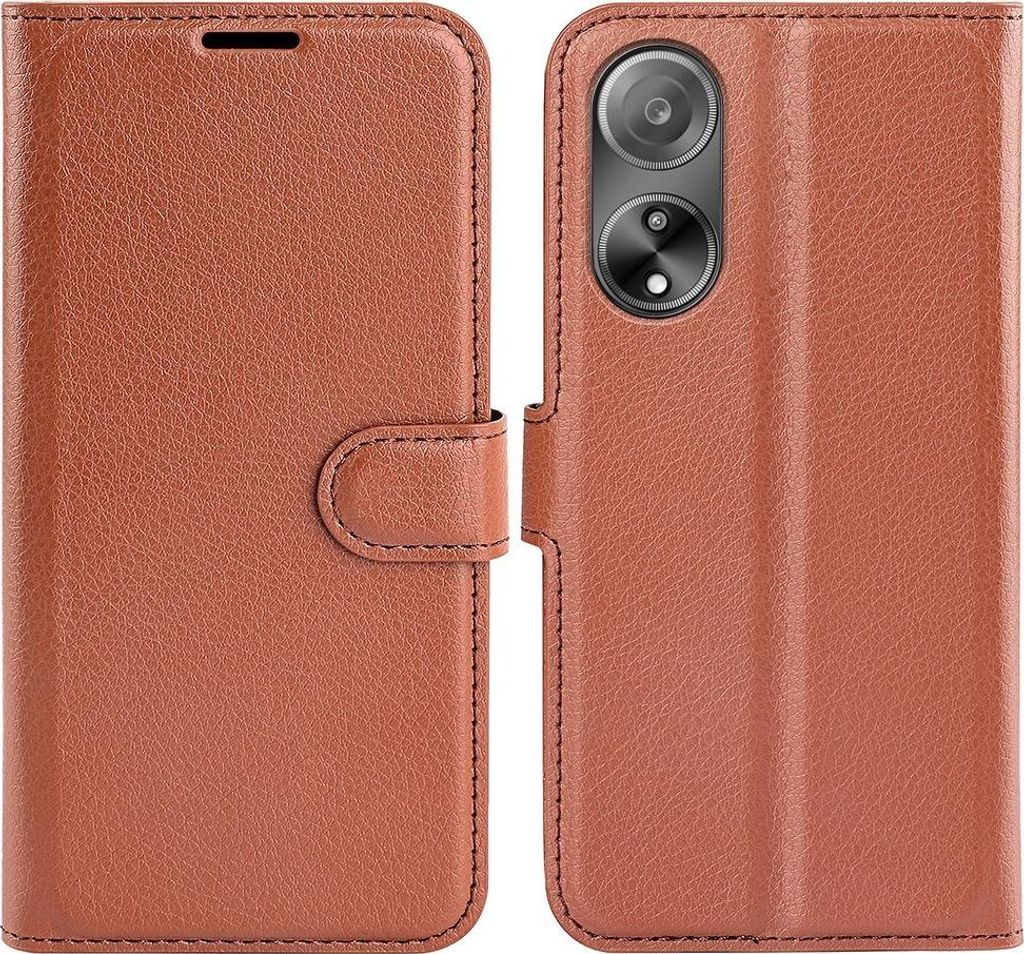 OPPO A98 Hülle - Coverup Klapphülle - Braun