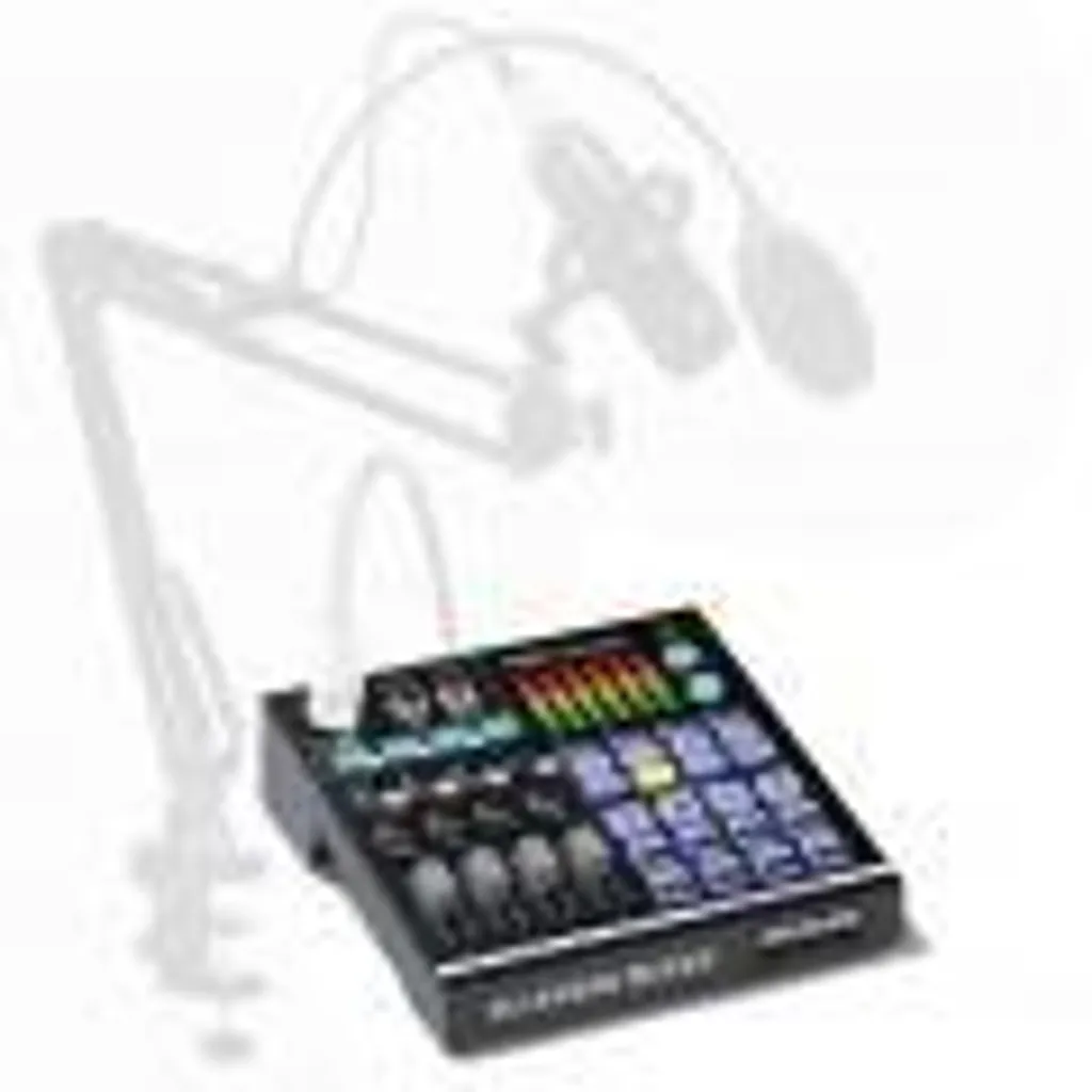 Table de mixage audio 48V Bluetooth pour podcast et streaming studio