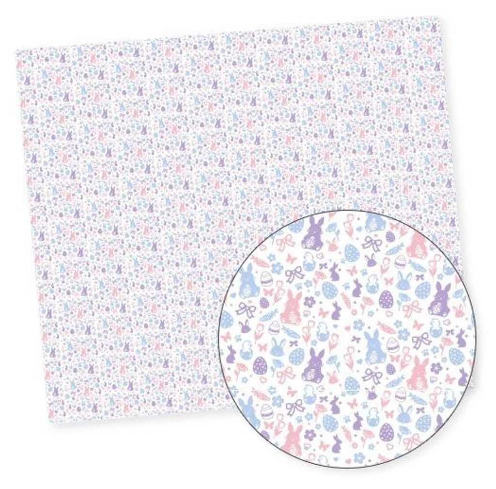 Plottermarie DTF Transfer DTF Ostern vollflächig bedruckt & zuschneidbar – DTF Transfer für Textilien, Holz, Papier, Kunstleder, Allover-Design...