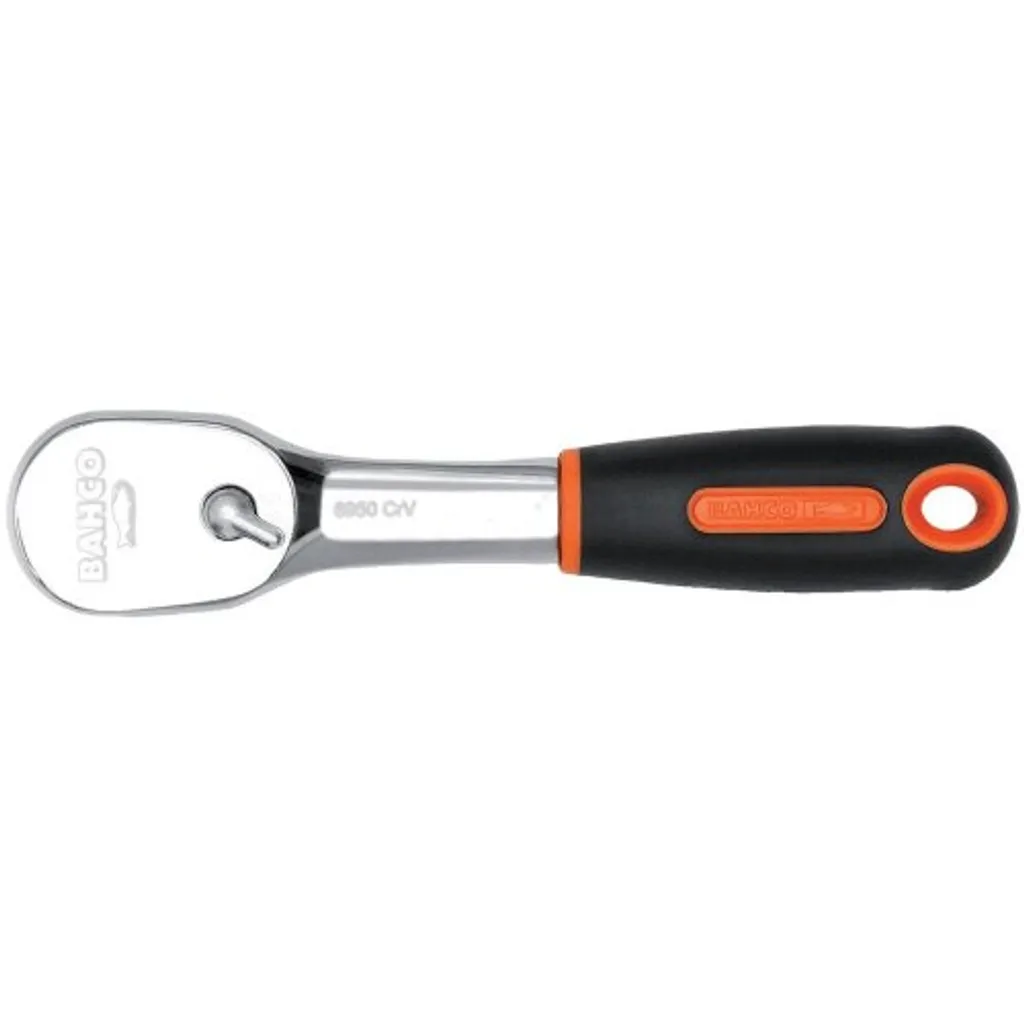Cliquet Bahco 1/4" compact 130mm réversible à levier en acier allié