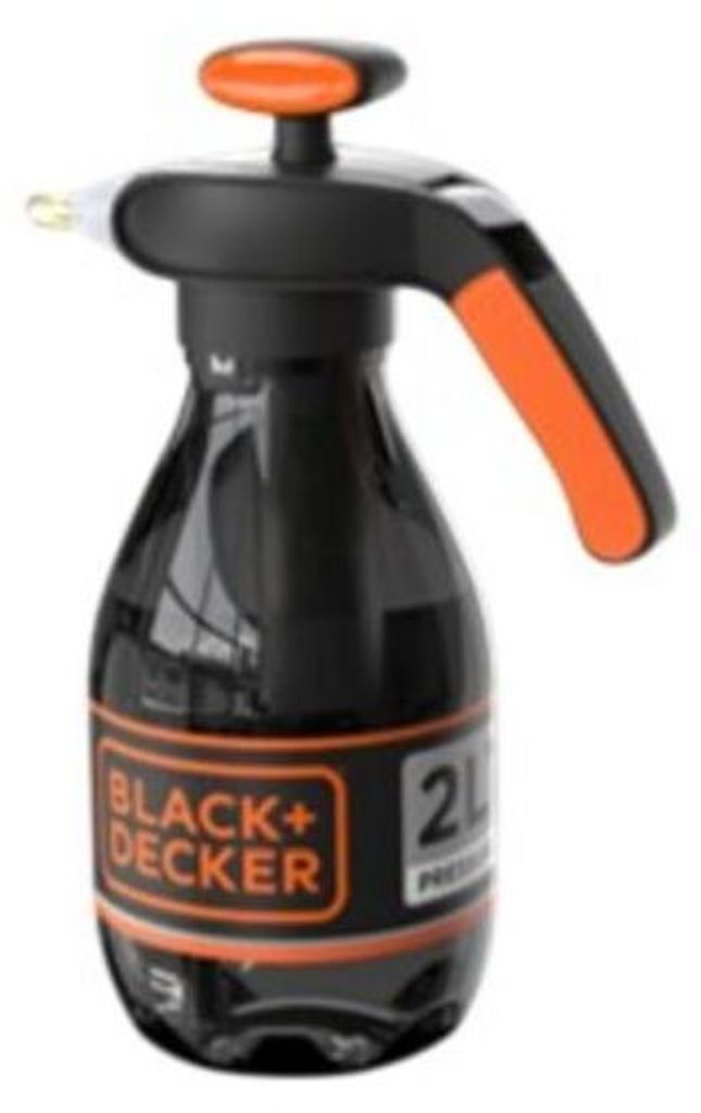 BLACK+DECKER Sprühflasche 2L - Drucksprüher mit Einstellbarer Düse - Pumpsprühflasche für Pflanzen und Reinigung - Pflanzensprüher mit Pumpdr...