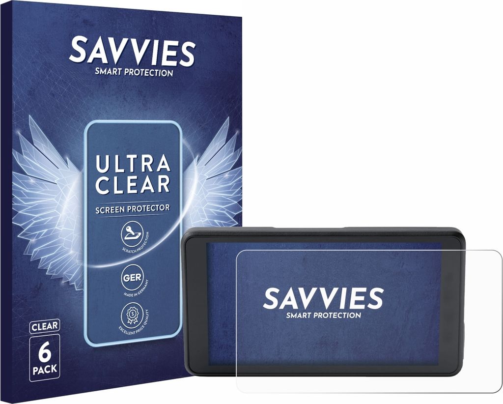 6x Für BMW ConnectedRide Navigator Full Cover Schutzfolie Savvies Displayschutz Display Schutz Folie Klar Transparent