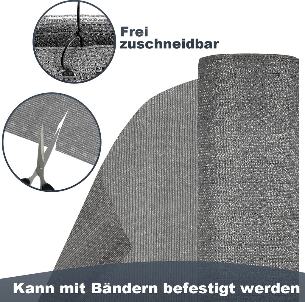 TolleTour Zaunblende Tennisblende aus HDPE 150 g/m² Produktbild 4