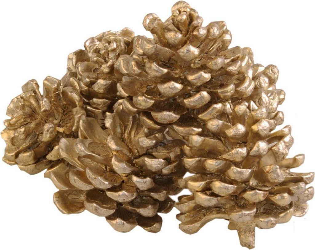Pinienzapfen - Mattgold - ca. 8 cm Höhe - 1 VE = 8 Stück- 30027