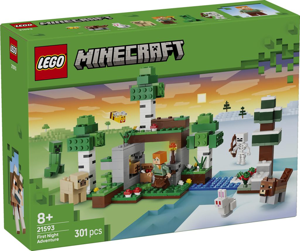 LEGO Minecraft: Eerste avontuur in de nacht - Interactief Productafbeelding 