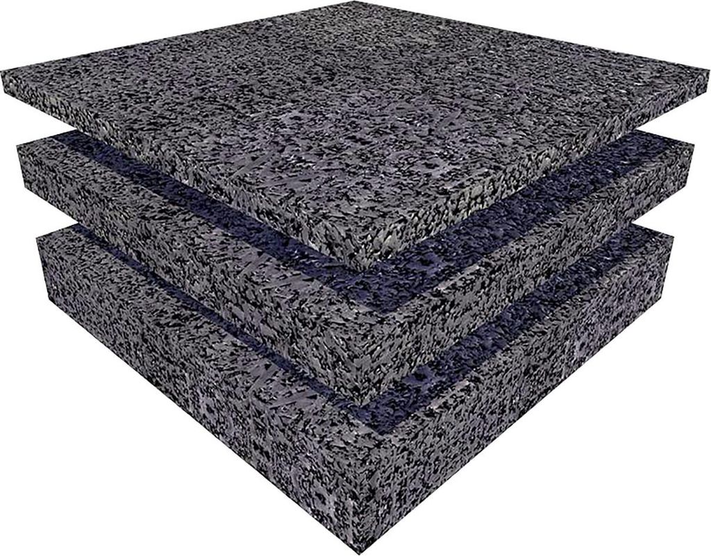 HSI Terra Unterlegpads für Terrasse 7 x 7 x 6 cm Kautschukgranulat schwarz - 30 Stk.