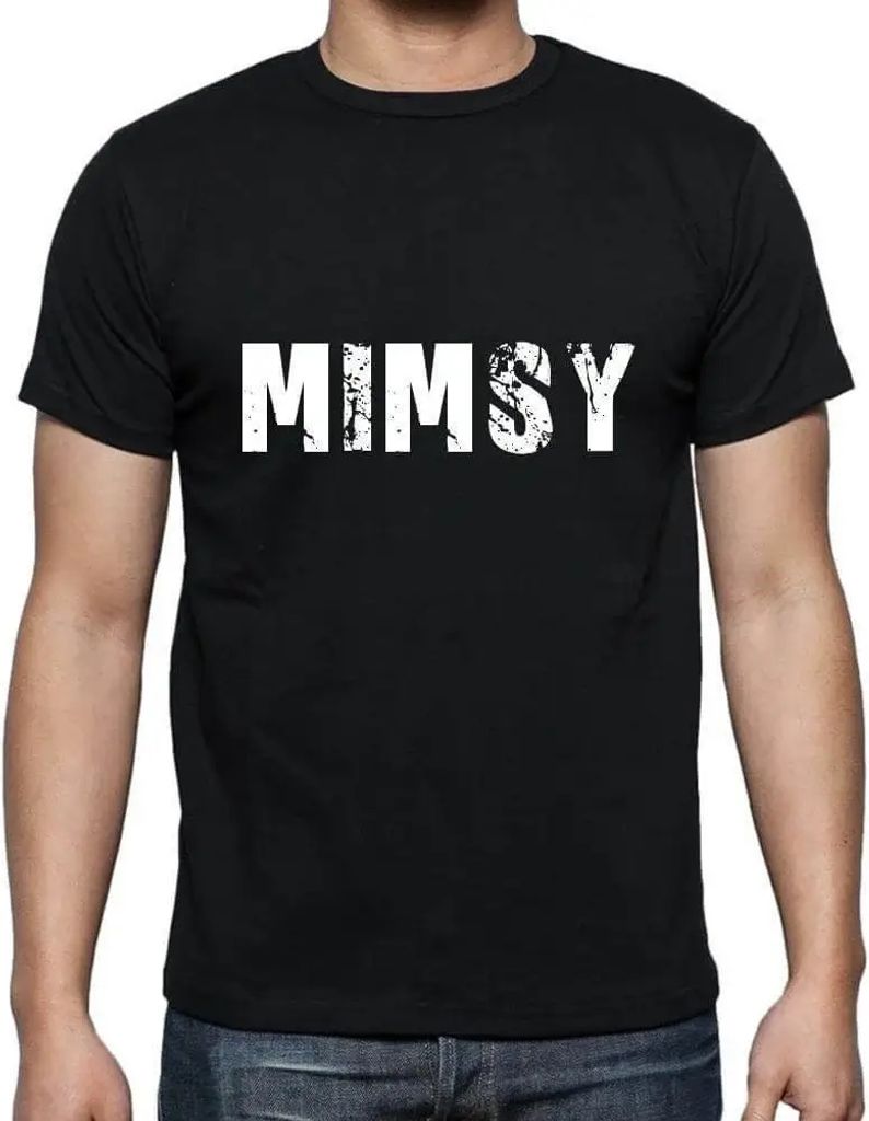Herren Grafik T-Shirt Mimsy Öko-Verantwortlich Vintage Jahrgang Kurzarm Lustige Druck Geburtstag Geschenk Mann