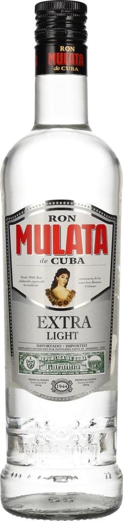 Ron Mulata de Cuba Extra Light 40% Vol. 0,7l Produktbild 