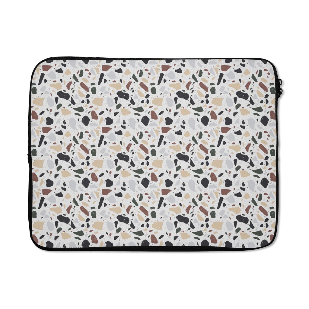 MuchoWow Laptop Hülle 15 Zoll Textur - Terazzo - Muster Laptoptasche - Laptoptasche - Sleeve - Rundum-Schutz