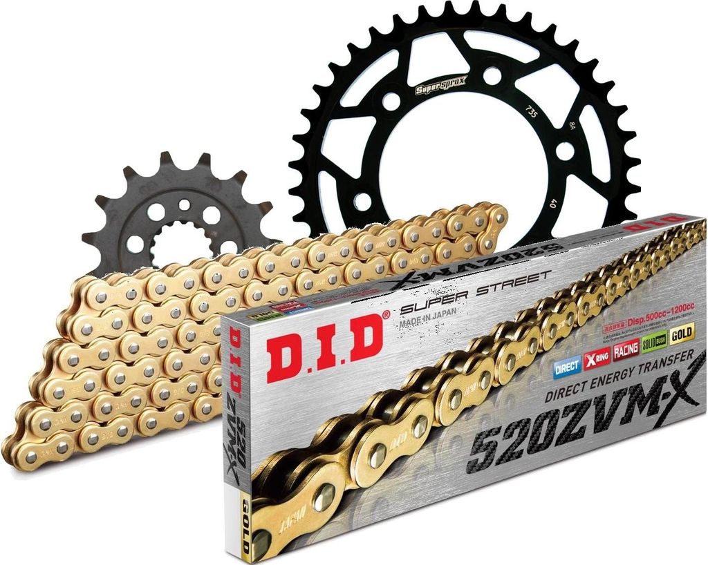 Kit Stahl passend für DUCATI 900 SS Supersport 98-98 15-40-096 DID520ZVM-X(G&G) Niet