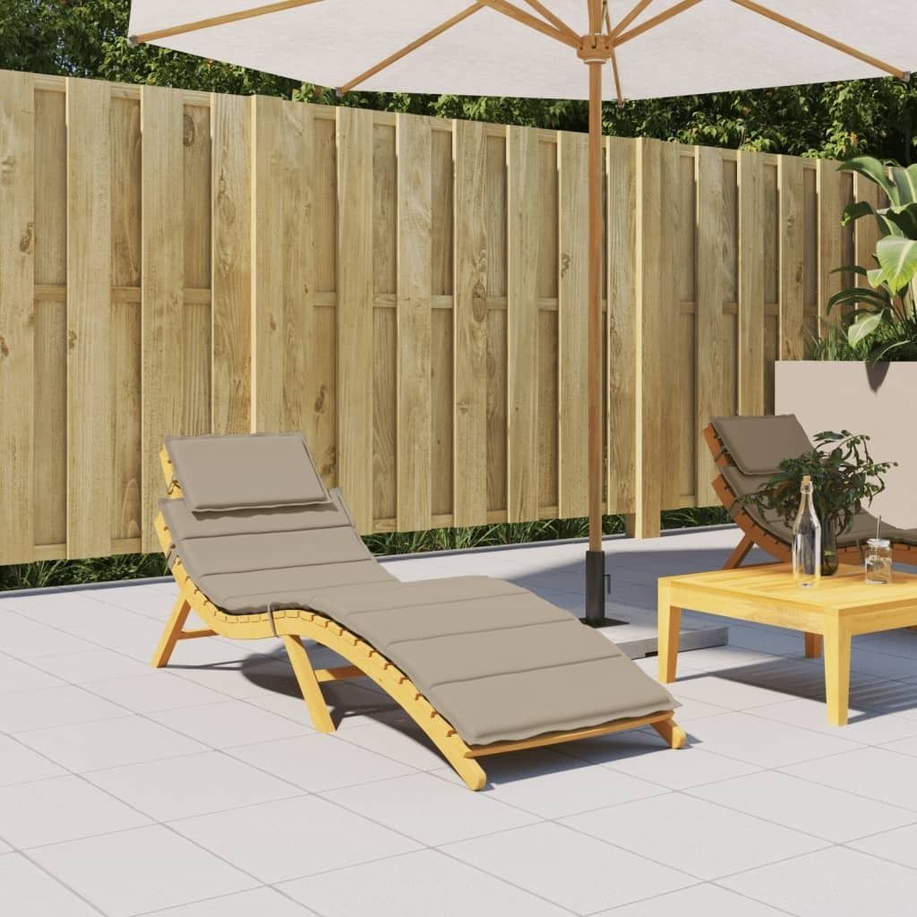 BESTE 2022 Sitzpolster Mit universellen Design ,Sonnenliegen-Auflage Taupe 186x58x3 cm -Sitzkissen Polsterauflage Sitzkomfort *HOM