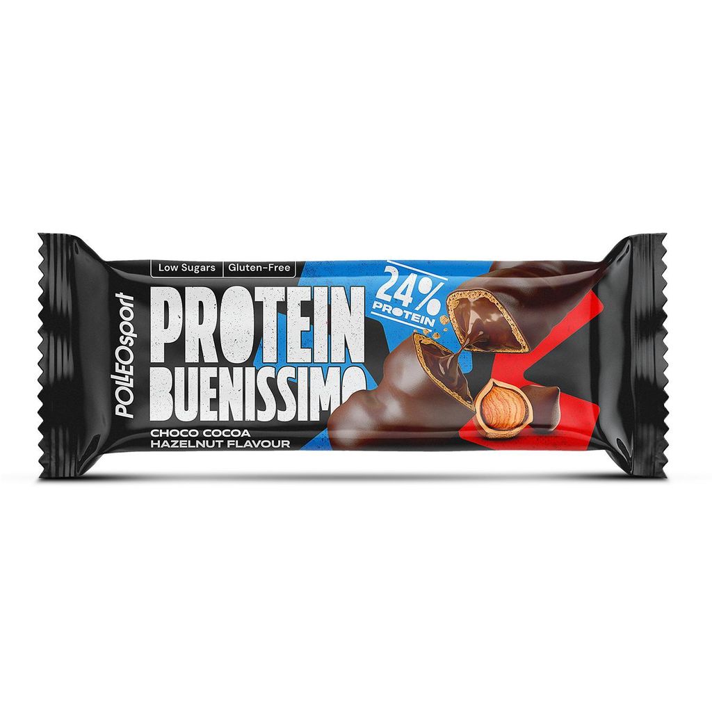 Polleo Protein Buenissimo, 40 g - Čokoláda s lieskovými Obrázok produktu 