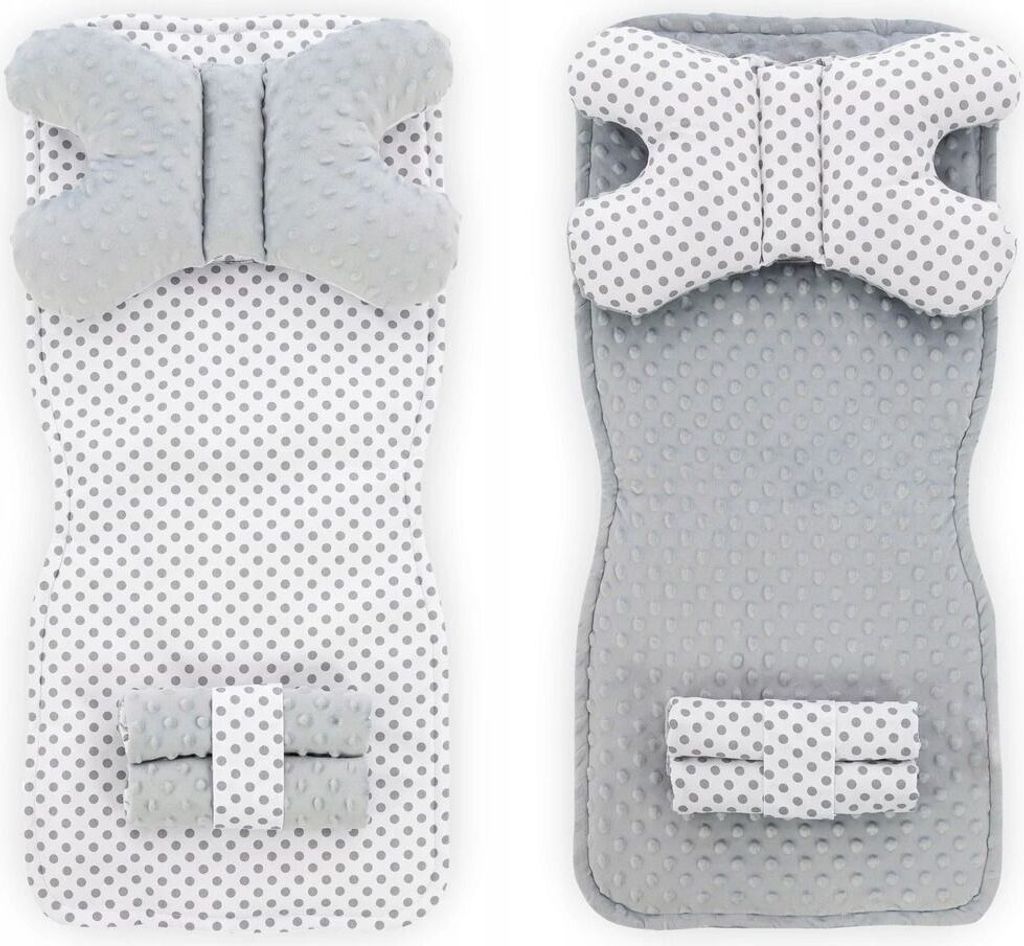 Kinderwagen Sitzeinlage 4In1 Tutumi DOTS JY08 White Grey