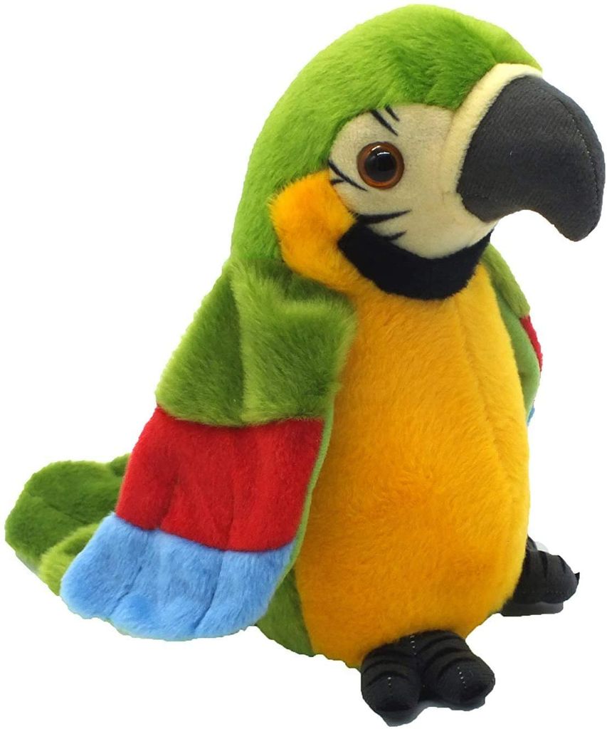 Sprechender Papagei Plüschvogel Kuscheltiere Plüschtier Plüsch Spielzeug 
