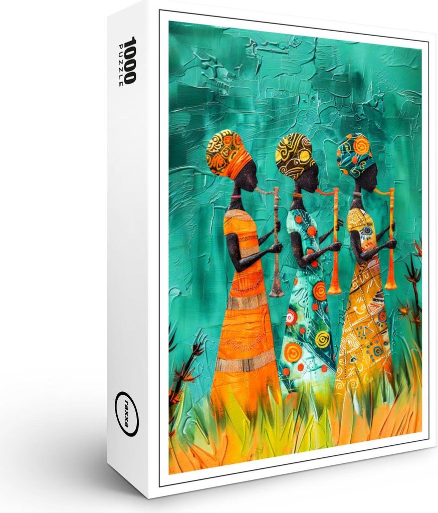 raxxa Premium-Puzzle "African Musicians in Traditional Dress", 1000 Teile