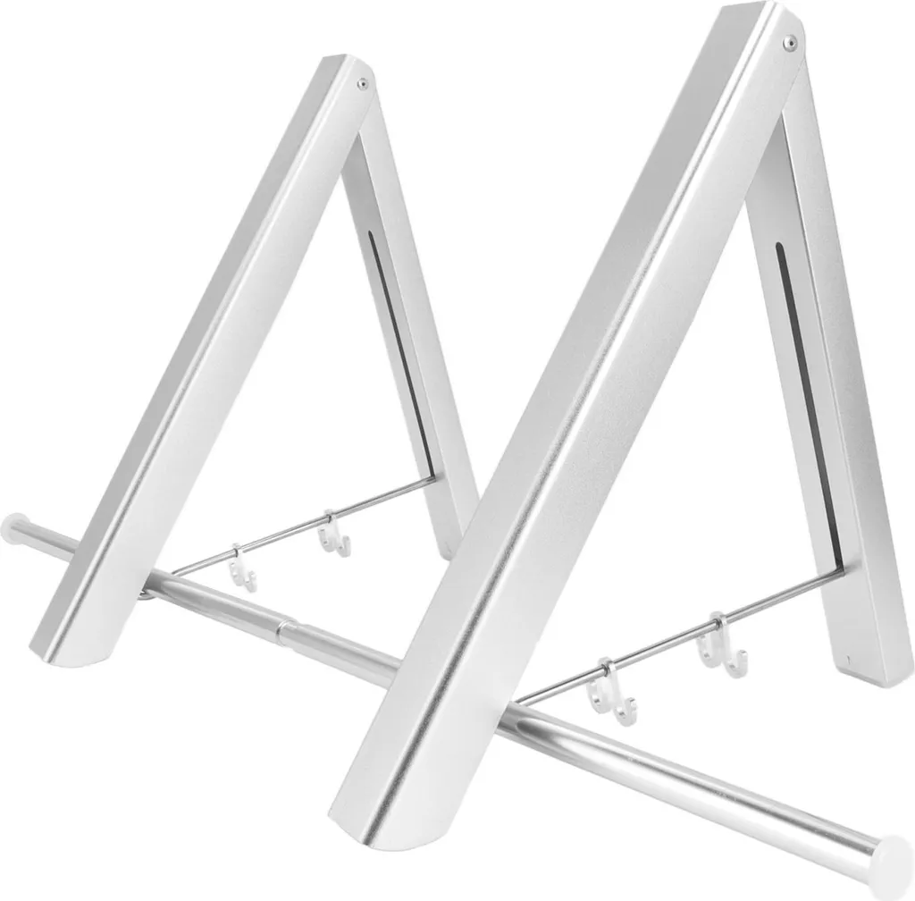 Tige de séchage invisible en aluminium spatial argenté - Modèle mural