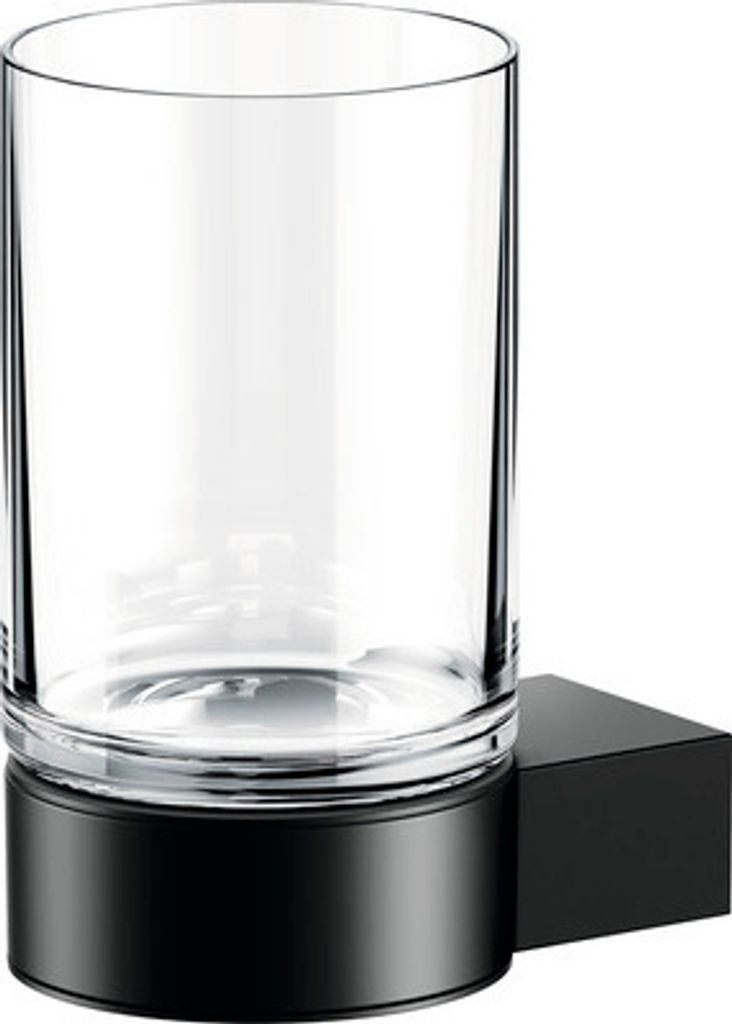Zahnputzbecher KEUCO Plan Black Selection schwarz matt Produktbild 