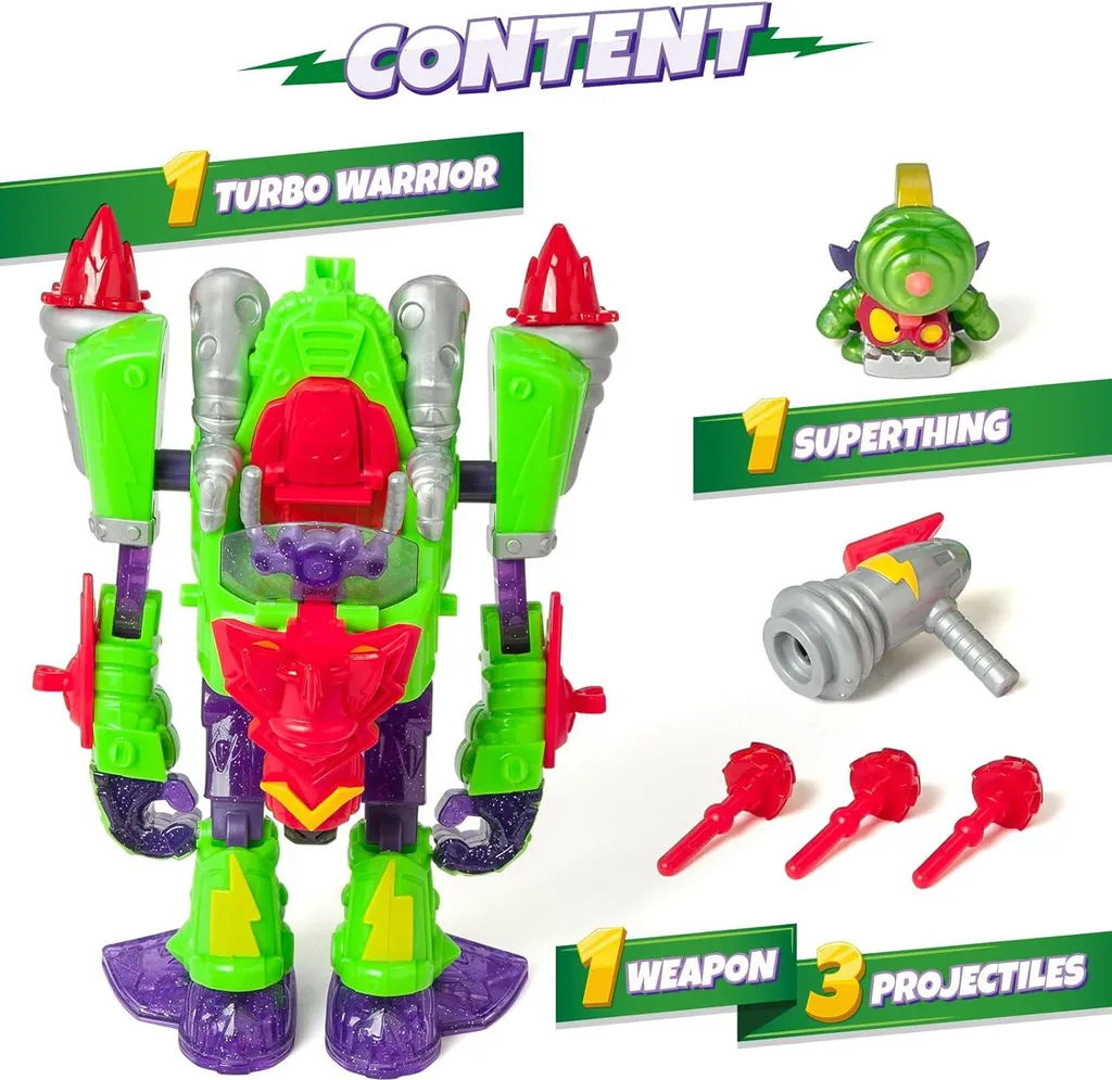 Jouet Robot Transformable Turbo Warrior Speed SuperZings Legends 32220 - 5