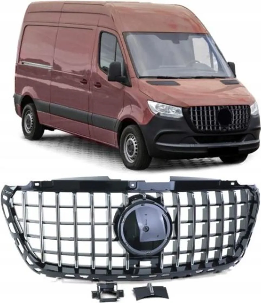 Garde-boue Mercedes Sprinter W907 W910 2018+ Style Chrome GT 4 pièces