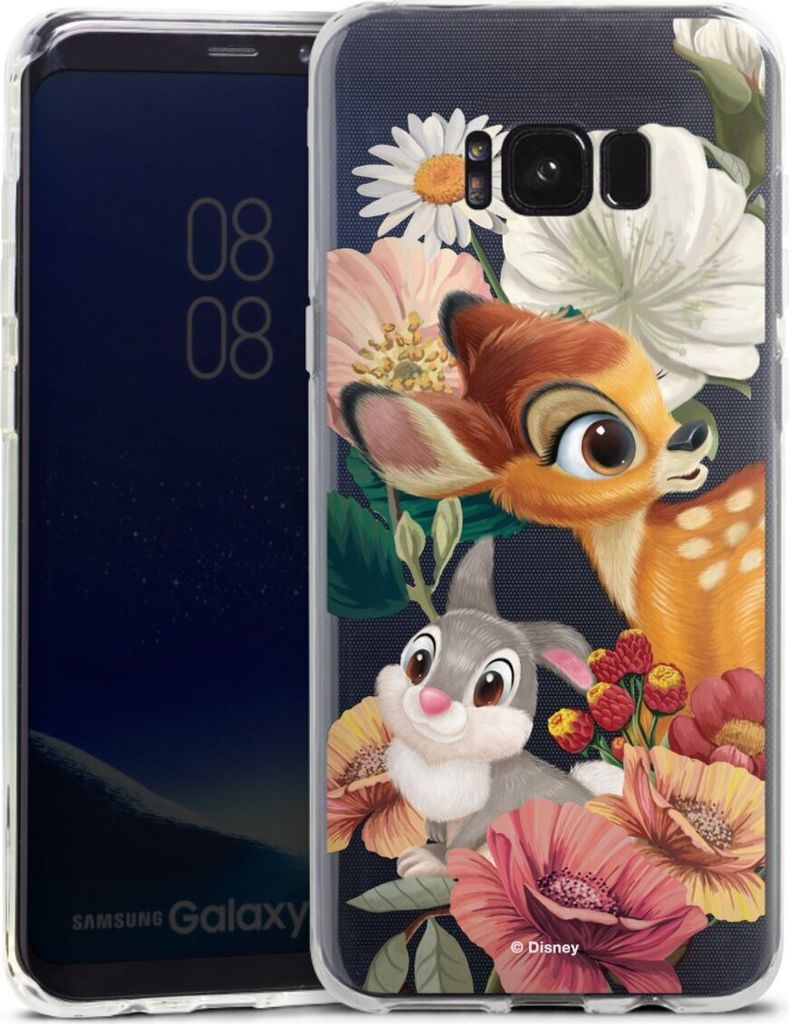 DeinDesign Handyhülle für Samsung Galaxy S8 Plus Silikon Hülle Case Smartphone Schutzhülle Bambi Disney Klopfer