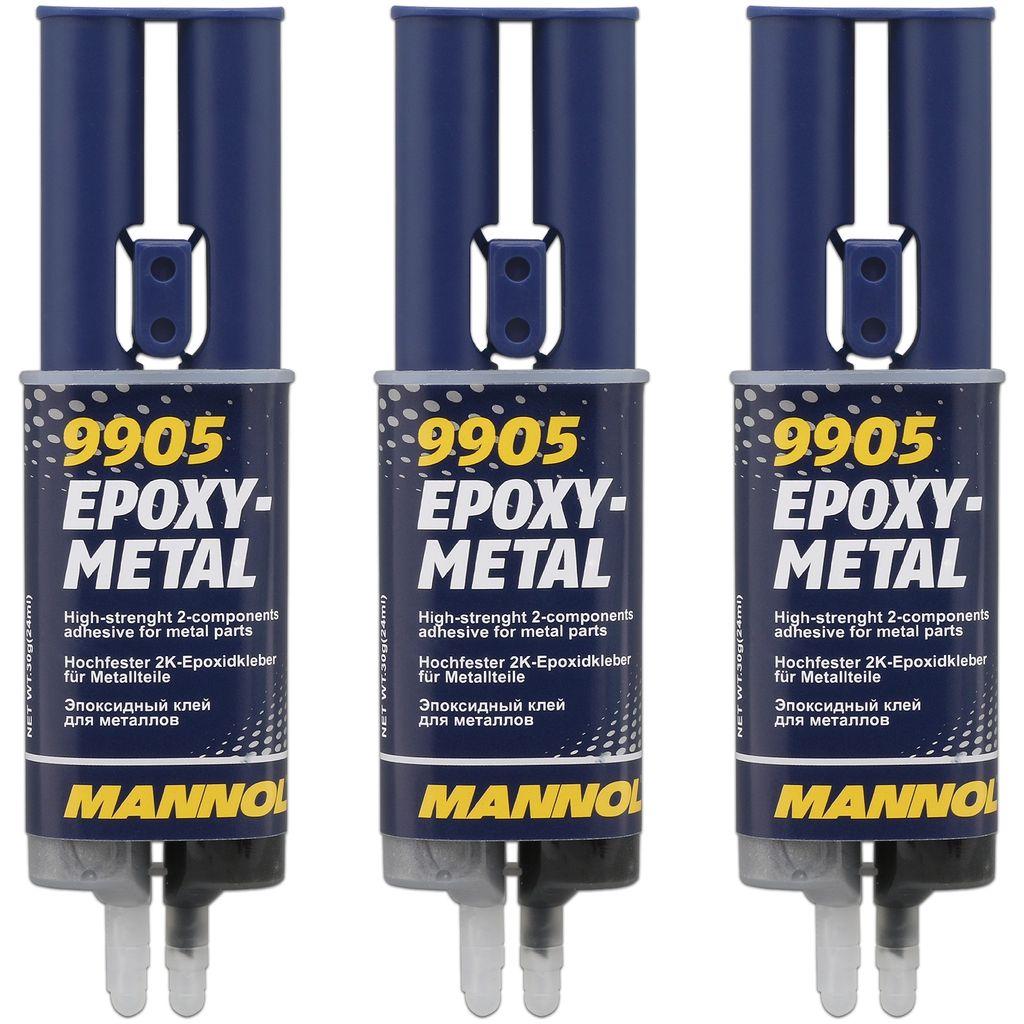 3x 2K-Epoxidkleber für Metallteile Epoxy-Metal 30 g Typ 9905