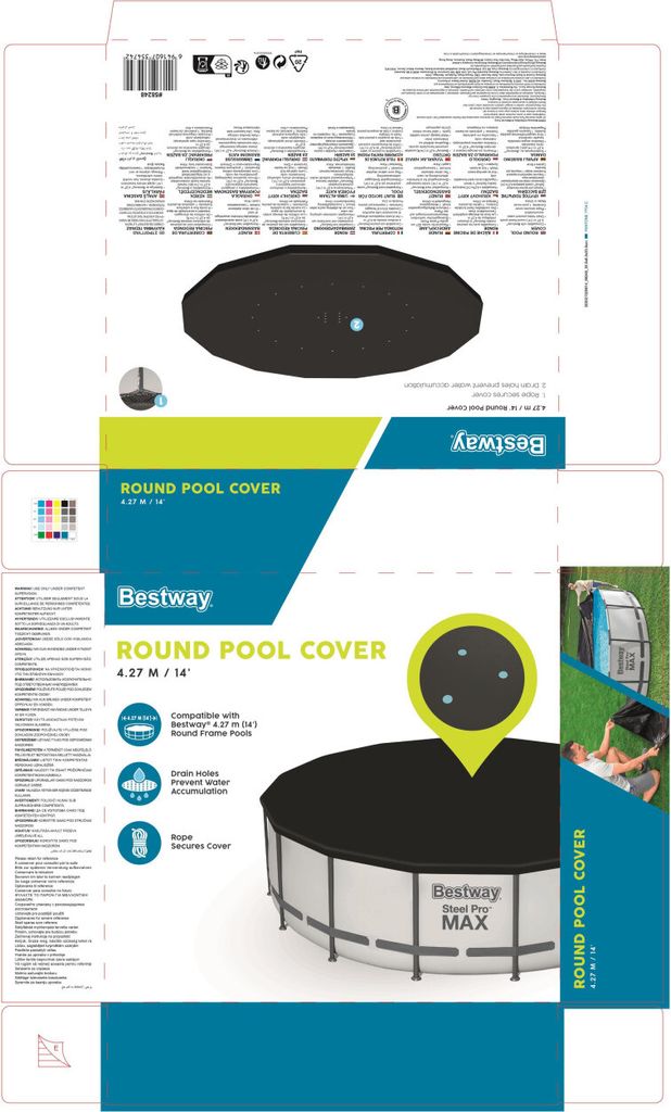 Bestway Abdeckplane für Frame Pool Ø 427 cm; 58248 Produktbild 57