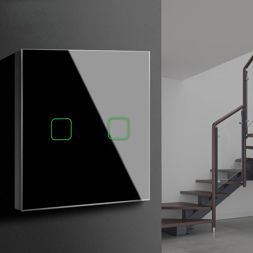 Comando Luce Touch Interruttore Touch Con Presa E USB LUXUS-TIME - Cornice In Alluminio, Dimmer Luce, Comando A Sfioramento, Design Moderno Trimmer Light - Foto 6