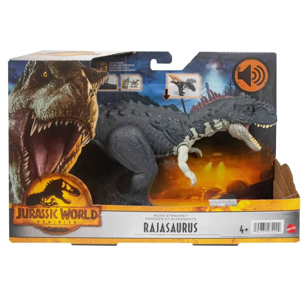 Dino Rajasaurus Mattel interactif, cadeau enfant Jurassic World