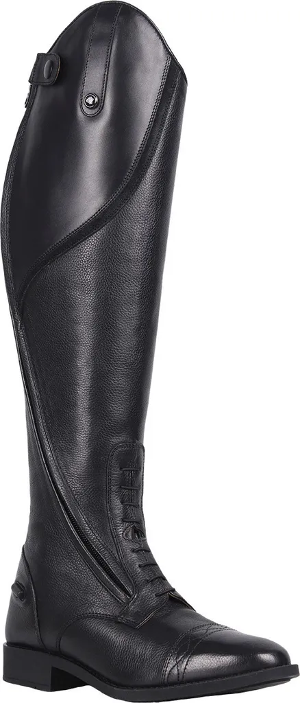 Bottes d'équitation enfant cuir QHP Tamar Junior pour le club et concours
