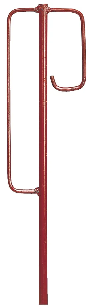 Fer de lanterne modèle berlinois 1250x12mm rouge pour ferronnerie
