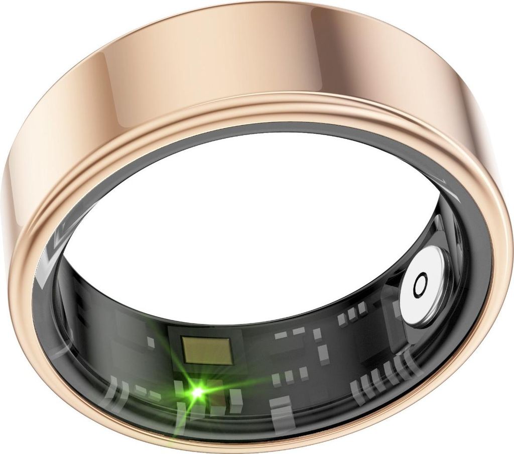 INF Intelligenter Ring: Herzfrequenz, Blutsauerstoff, Schlaf, IP68, 30 Tage Gold 11