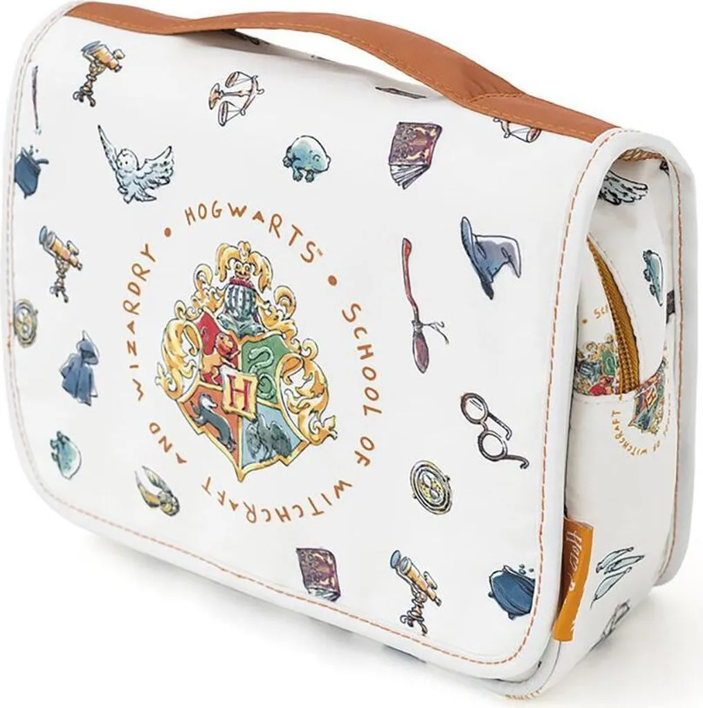 Harry Potter Borsa Cosmetica da Viaggio con Gancio: L'Essenziale per Maghi