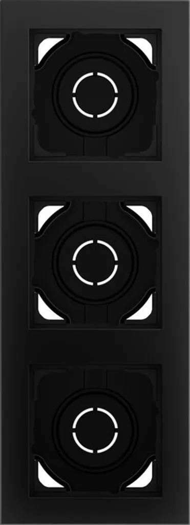 Gira Boîtier AP 3f Cadre sw m 106309 - Châssis de Finition Noir Mat