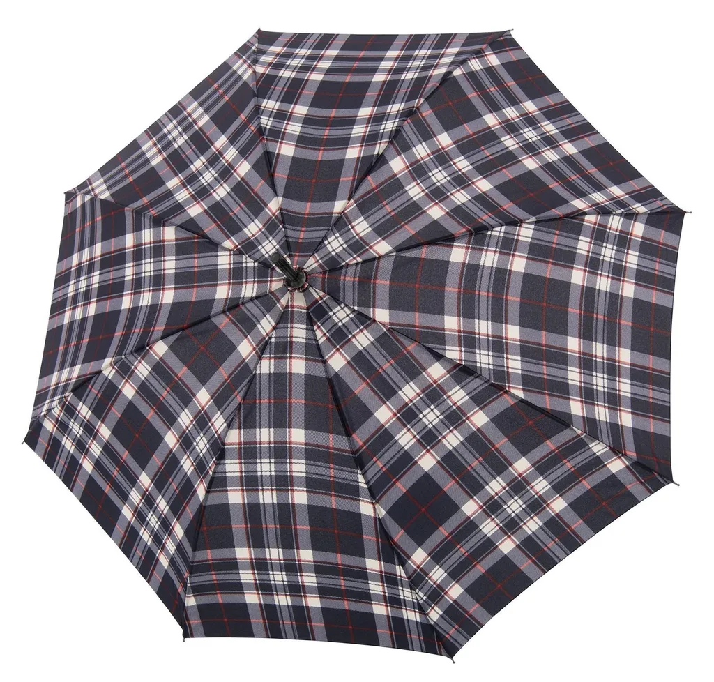 Doppler Parapluie Canne Fiber Stabil Automatic Blue Ecrue Résistant