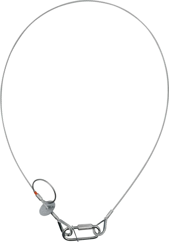 Saveking Safety Cable 3 mm - BGV-C1 WLL: 20 kg - 100 cm - Silber