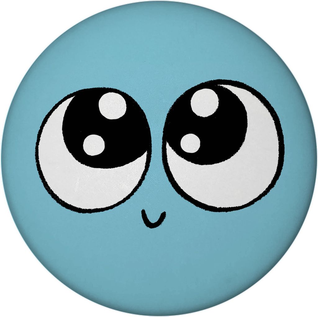 Emotion niedlich Magnet rund